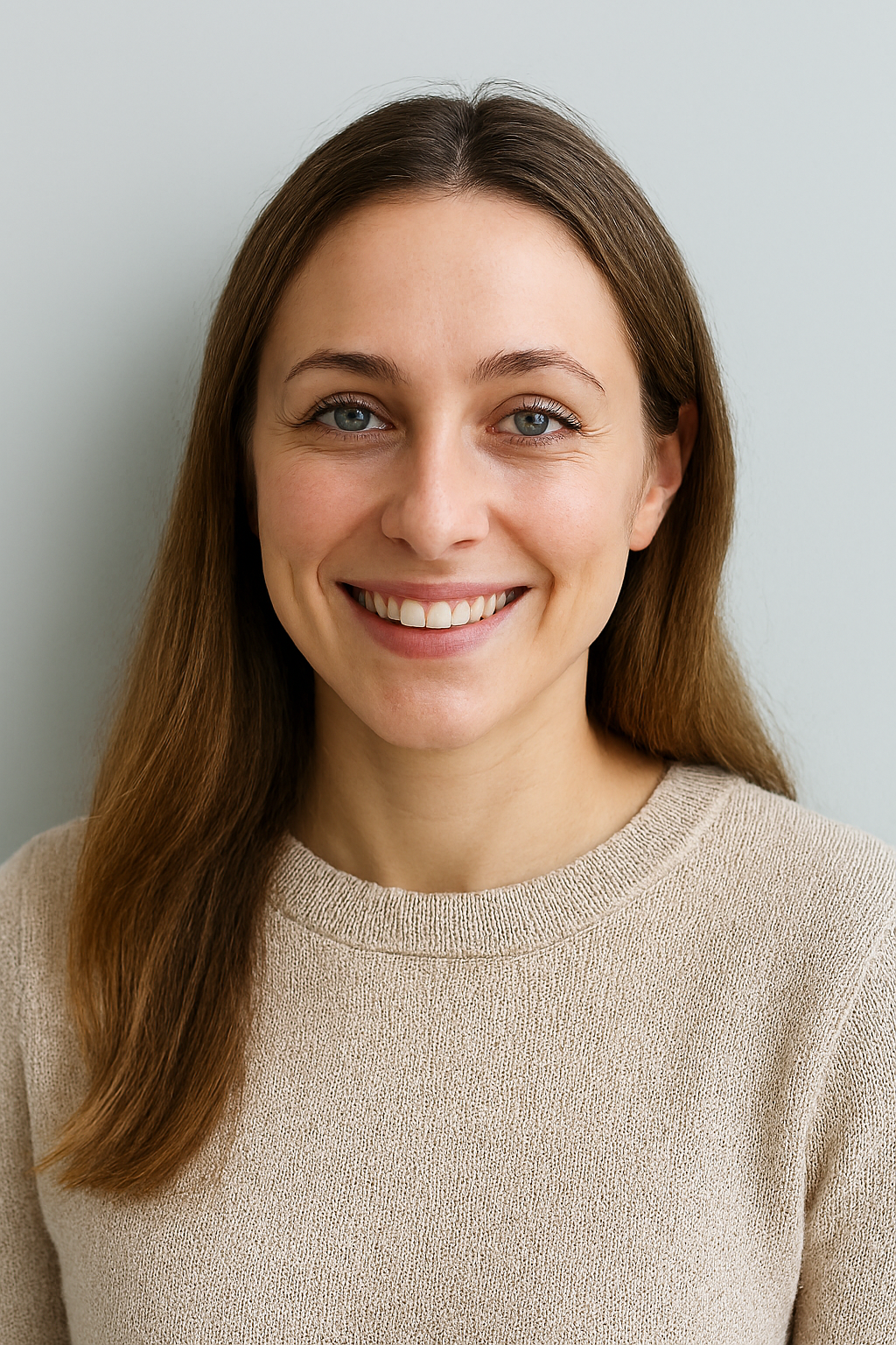 Sarah — founder testimonial portrait